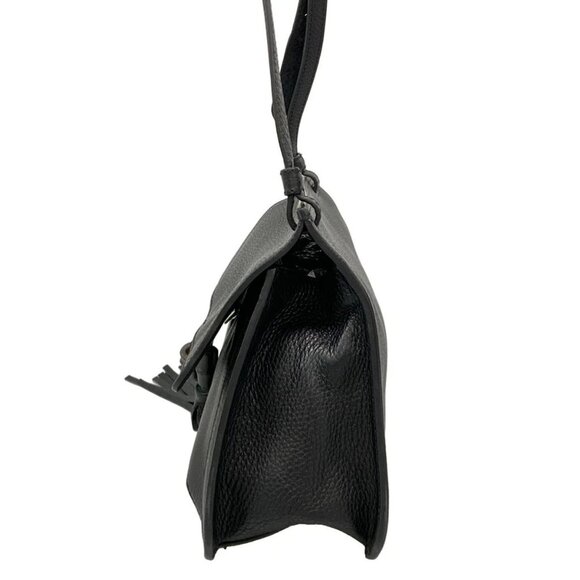 GUCCI Bamboo Daily 370826 Black Leather Shoulder Bag - Picture 4 of 15